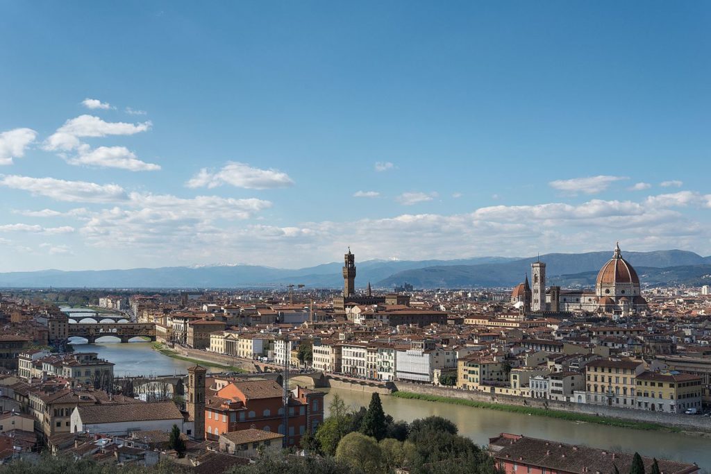 Firenze Piazzale Michelangelo Firenze Italy April 6 2015 02